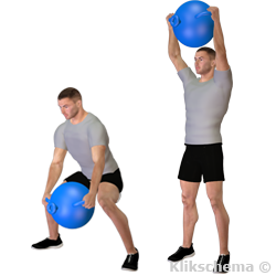 Squat Overhead Medicine